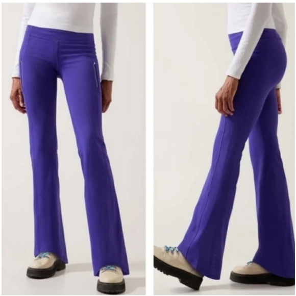 Athleta Rainier Bootcut Pant Noble Blue/Purple Legging - Picture 2 of 12